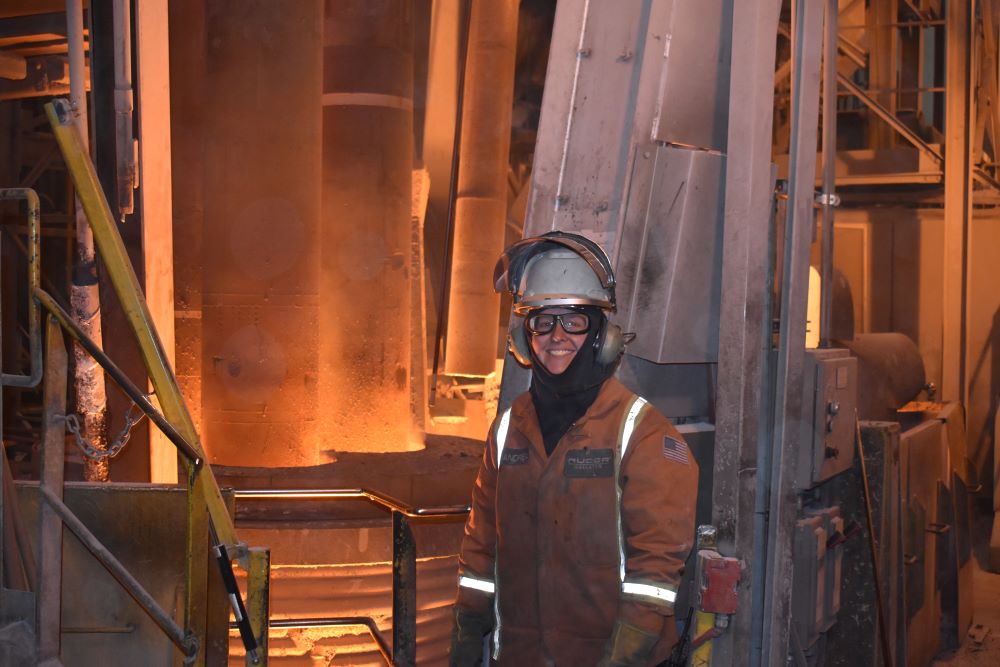 Nucor Gallatin’s Galvanizing Line Building and Melt Shop teammate, Andrea Aller.